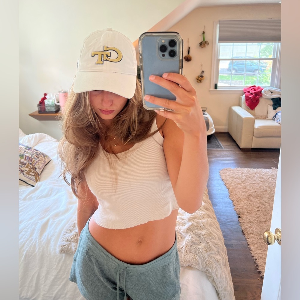 Georgia tech Adidas white hat
